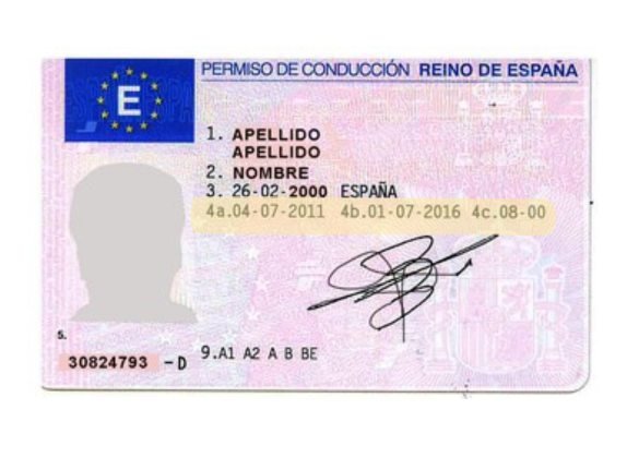 carnet de conducir 4a 4b 4c