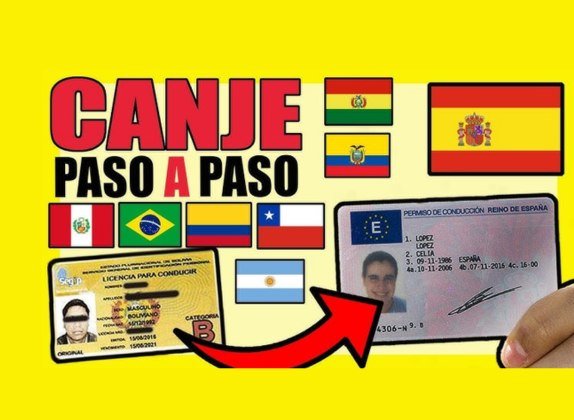 cita para canjear carnet de conducir en España