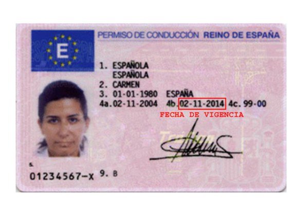cual es la fecha de expedición del carnet de conducir