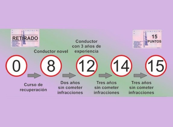 cuantos puntos tiene el carnet de conducir